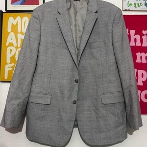 Tommy Hilfiger Men’s Blazer - Size 46R - Gray Plaid - Used, Excellent Condition